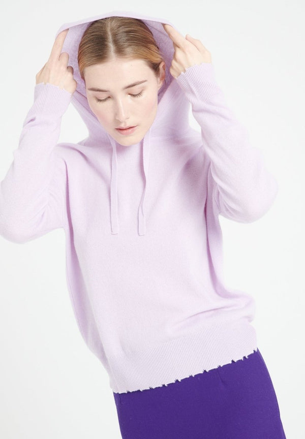 Women’s Lilac Cashmere Hoodie – MIA 16
