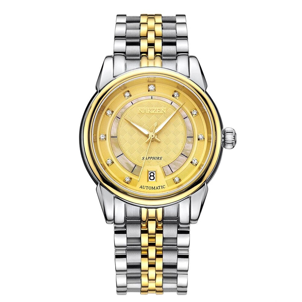 NAKZEN Men’s Automatic Mechanical Watch – NH35, Luminous, Waterproof
