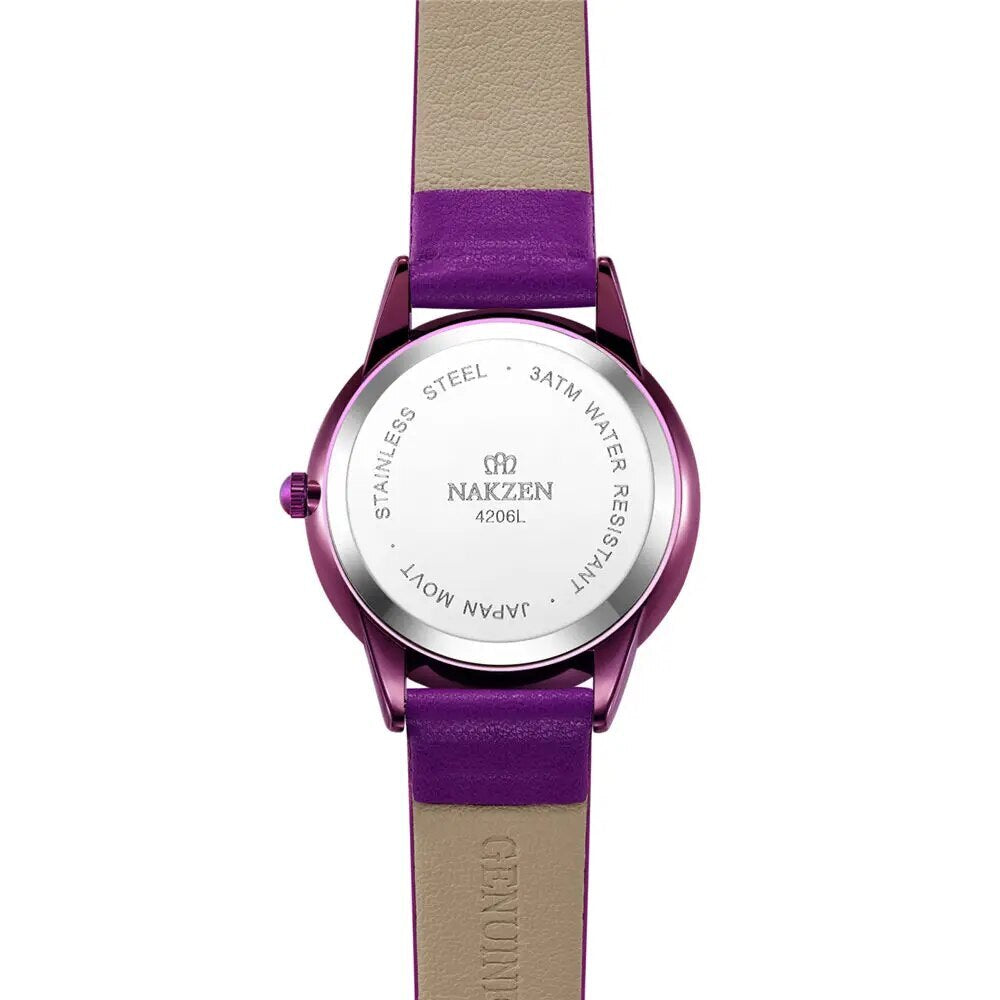 NAKZEN Starry Sky Women’s Quartz Watch – Minimalist, Waterproof