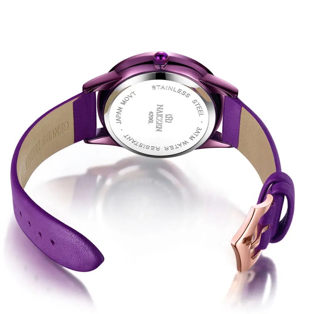 NAKZEN Starry Sky Women’s Quartz Watch – Minimalist, Waterproof
