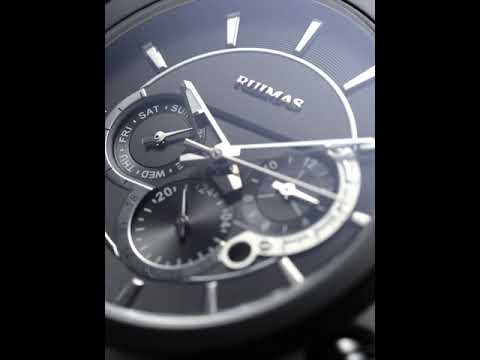 RUIMAS Men’s Mechanical Watch – Leather Strap, Chronograph