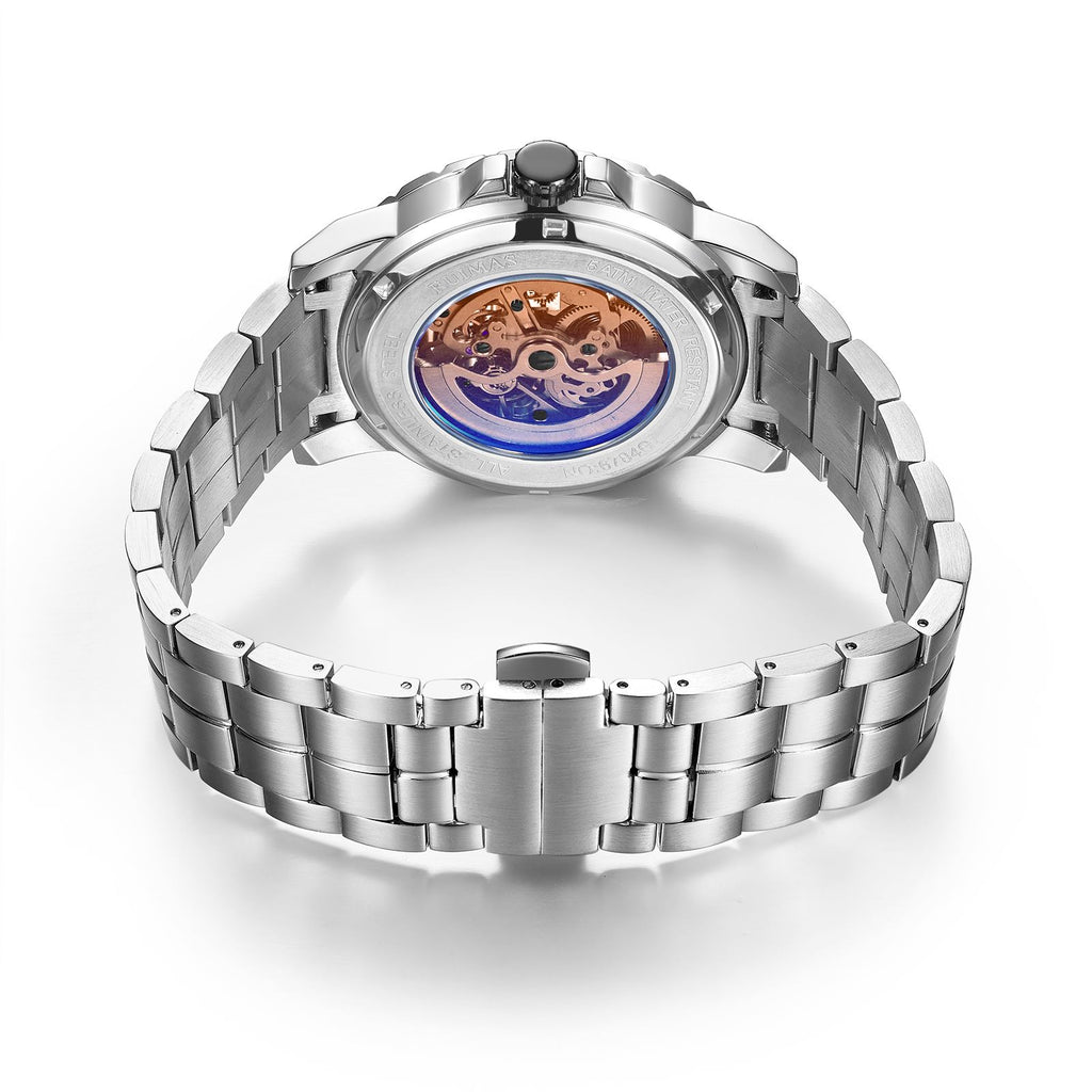 RUIMAS Men’s Automatic Watch – Stainless Steel, 5ATM Waterproof