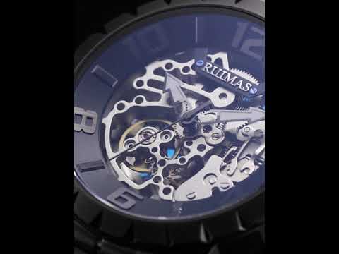 RUIMAS Men’s Automatic Watch – Stainless Steel, 5ATM Waterproof