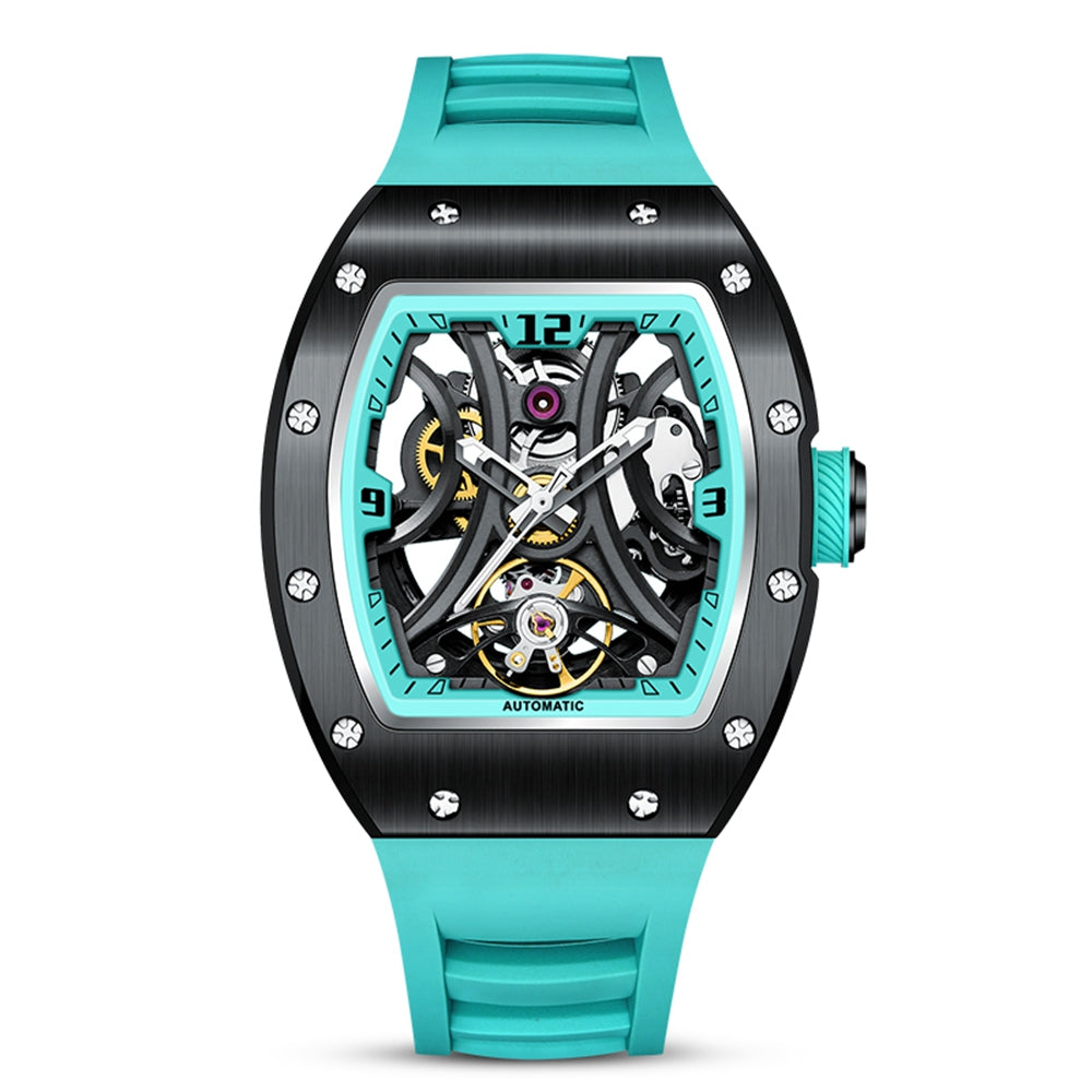 MEGIR Skeleton Men’s Automatic Watch – Luminous, Stainless Steel