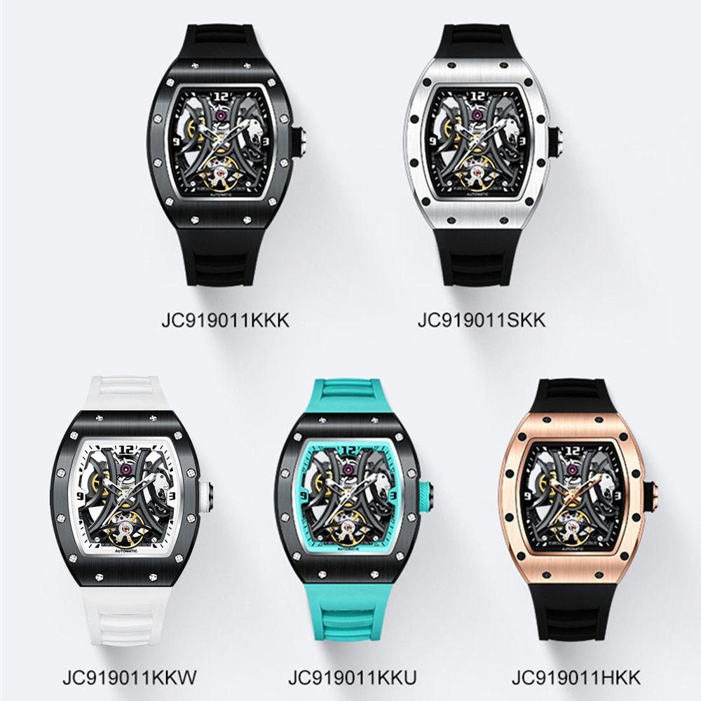 MEGIR Skeleton Men’s Automatic Watch – Luminous, Stainless Steel