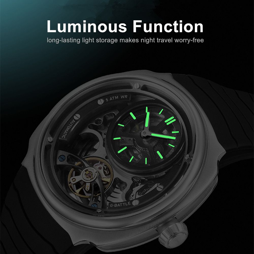 MEGIR Skeleton Men’s Sport Watch – Automatic, Waterproof, Luminous