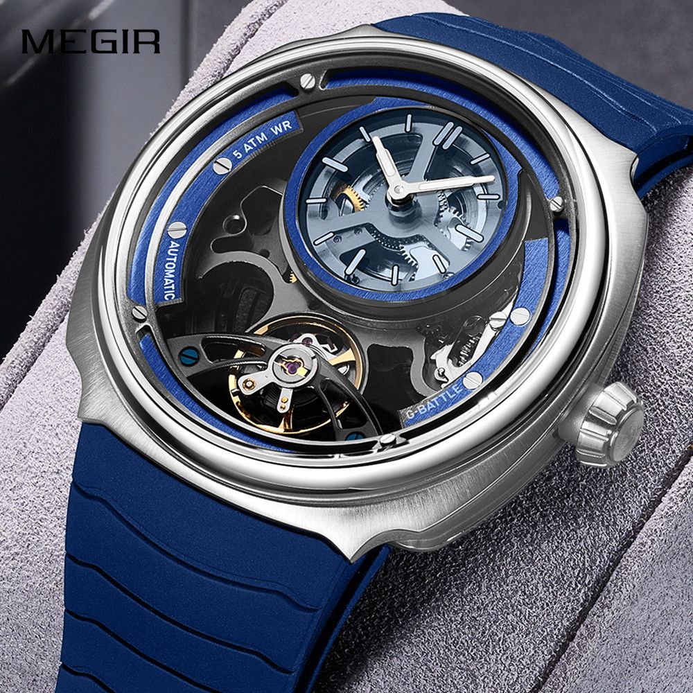 MEGIR Skeleton Men’s Sport Watch – Automatic, Waterproof, Luminous