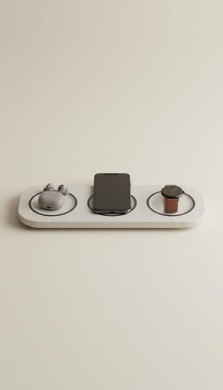 Charging Tray in Matte Monochrome