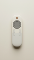 Minimalist Smart Remote with Glass Touchpad