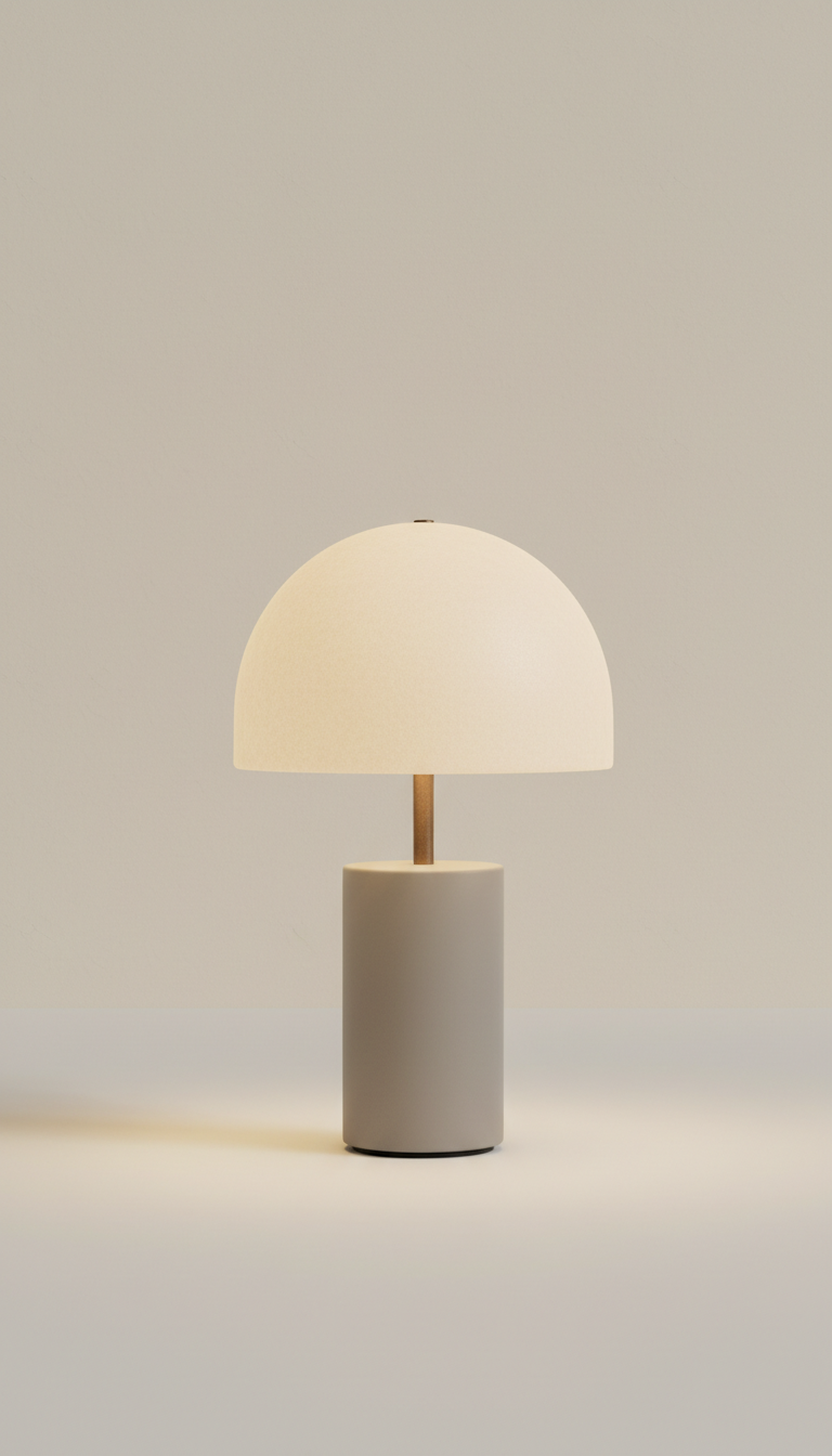 Wireless Table Lamp with Glass Diffuser