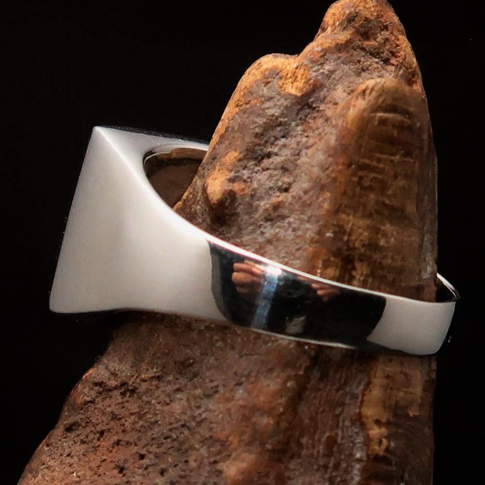 Excellent crafted Men's Swiss Flag Ring Switzerland - Sterling Silver