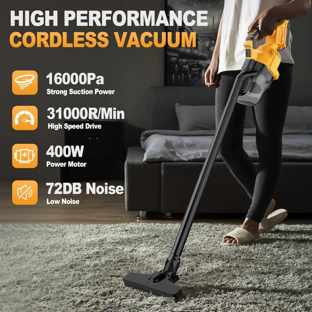 Cordless Handheld Vacuum Cleaner – 100AW Suction, HEPA Filter