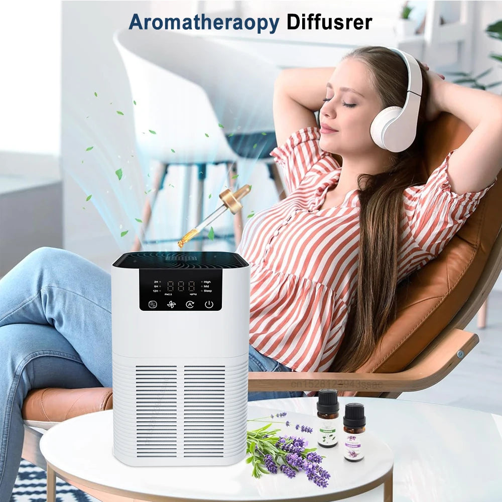 HEPA Air Purifier with Aromatherapy – Removes 99.97% of Allergens & Odors