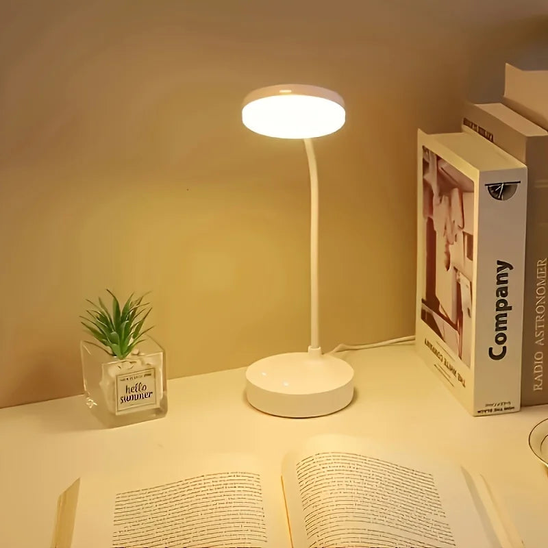 LED Desk Lamp with USB Charging Port – Touch Control, Dimmable