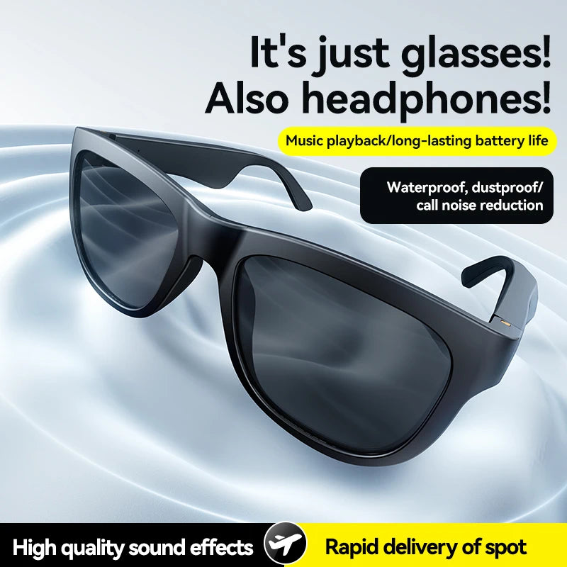 Lenovo Smart Glasses Remote Control Touch Recording Translator Voice Assistant Sunglasses Adults Wireless Bluetooth Glasses