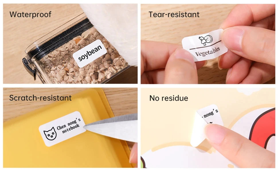 Niimbot Thermal Label Sticker Papers – Waterproof & Anti-Oil