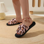 Women’s Plush Indoor Slippers – Soft Cotton, Non-Slip EVA Sole