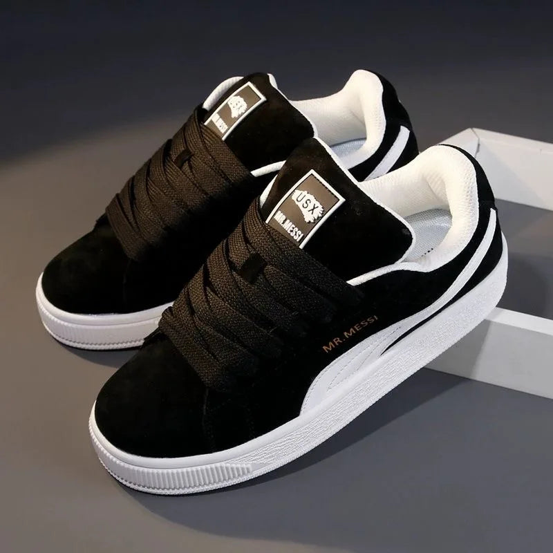 Low-Top Skate Sneakers – Breathable Lace-Up, Men & Women