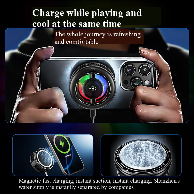 Magnetic Phone Cooler – Wireless Charging & Semiconductor Cooling