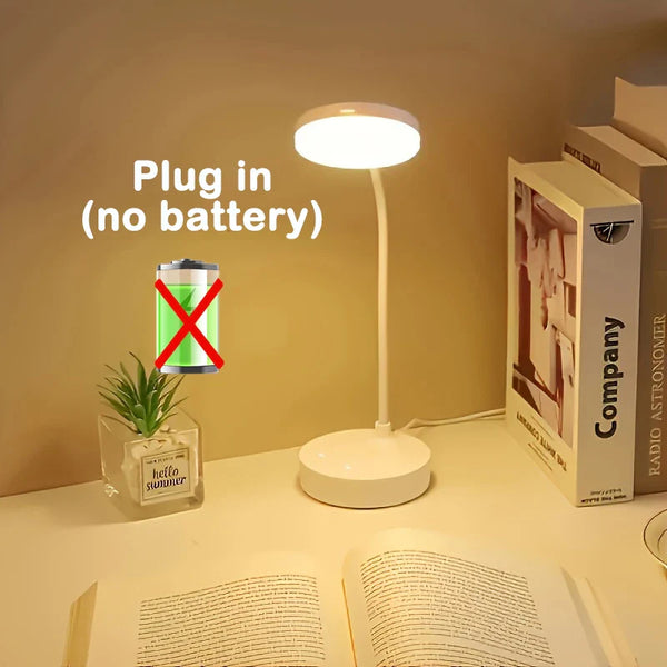LED Desk Lamp with USB Charging Port – Touch Control, Dimmable