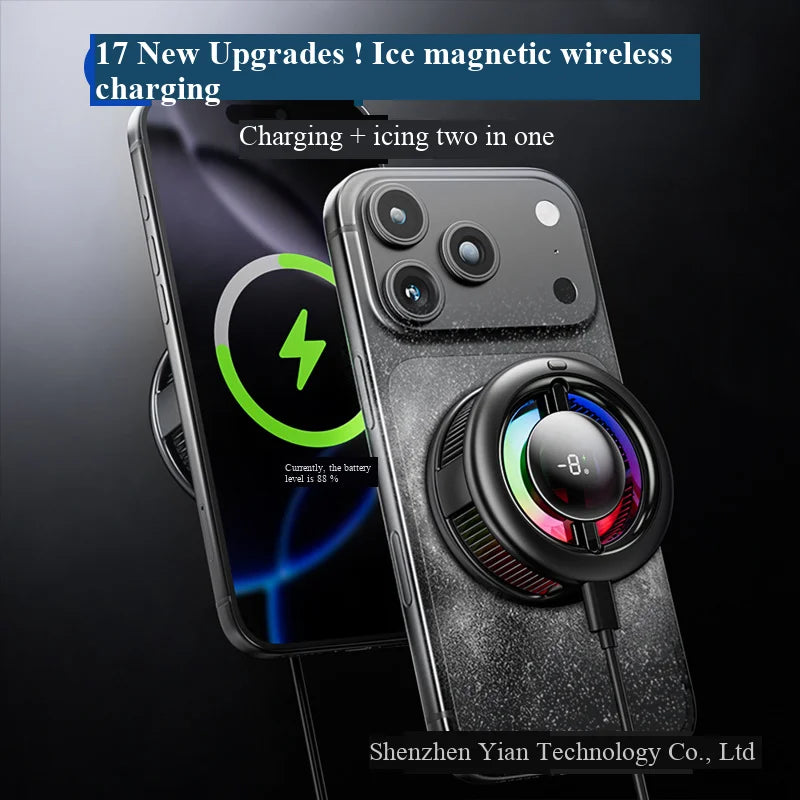 Magnetic Phone Cooler – Wireless Charging & Semiconductor Cooling
