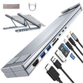 8-in-1 USB-C Laptop Stand with Docking Station – Foldable