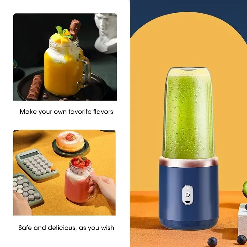 Portable USB Blender – 6-Blade Personal Juicer Cup