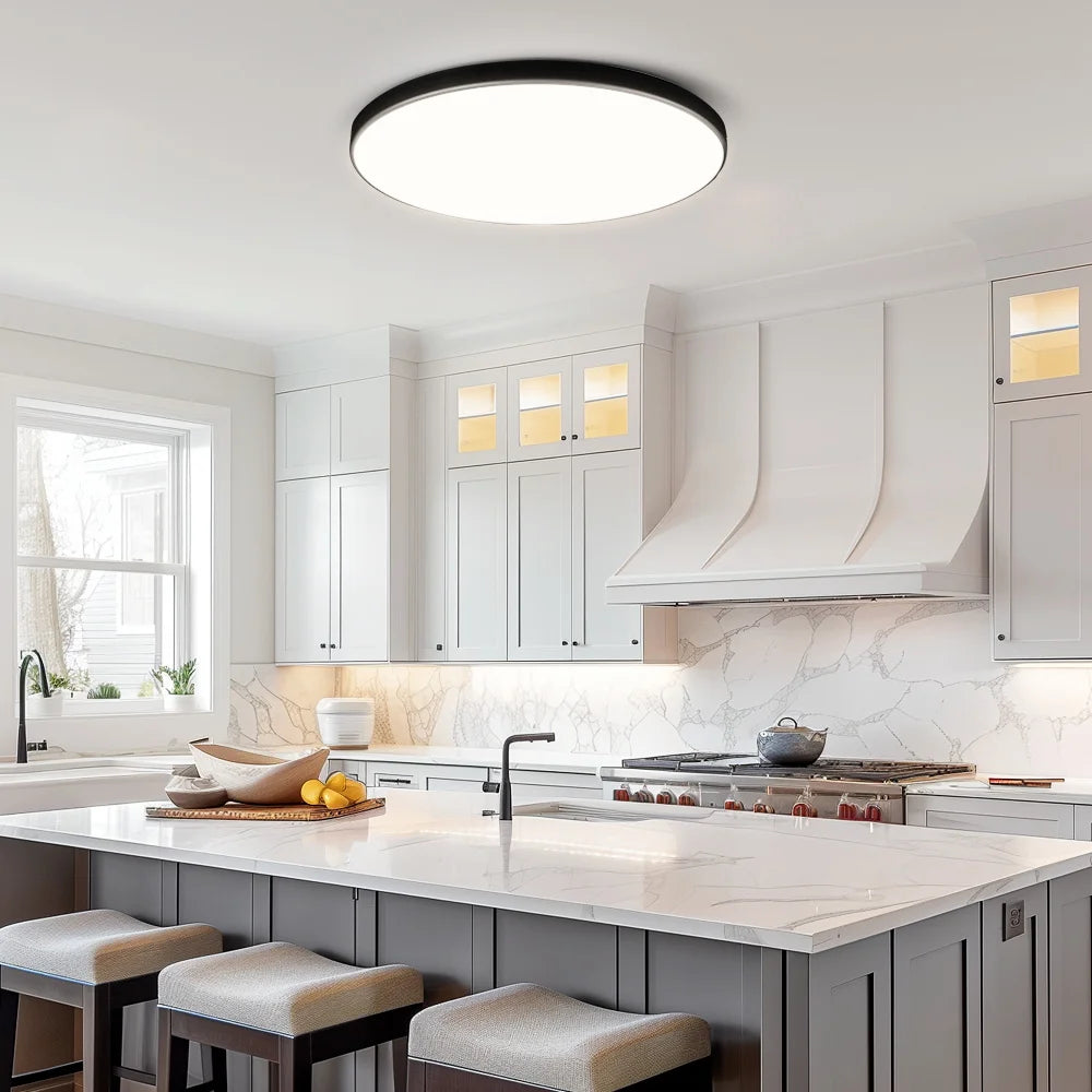 Smart LED Ceiling Light – 3 Colors, Dimmable, Remote Control