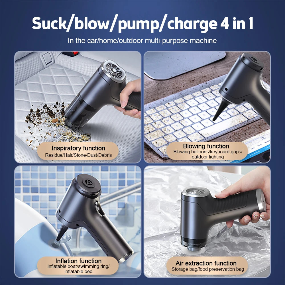 Portable Wireless Car Vacuum Cleaner – Handheld 98000PA