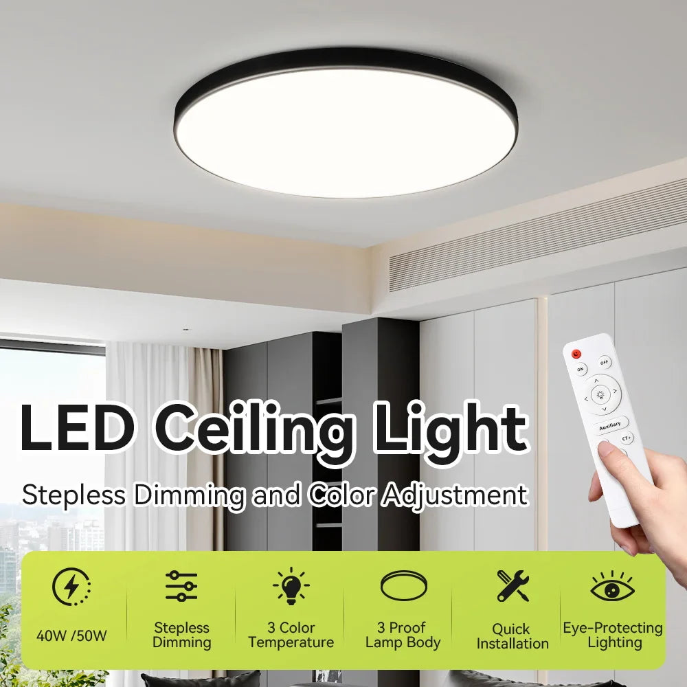 Dimmable LED ceiling light cool white mode