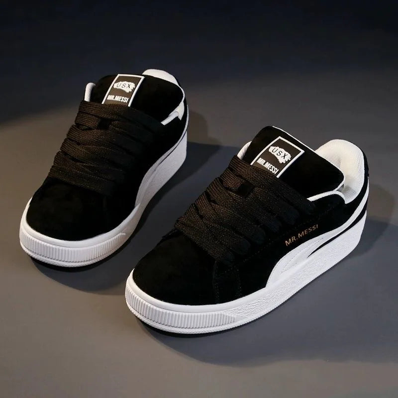 Low-Top Skate Sneakers – Breathable Lace-Up, Men & Women