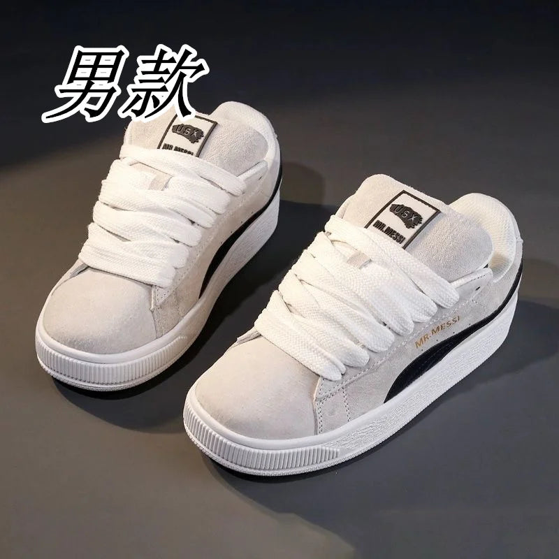 Low-Top Skate Sneakers – Breathable Lace-Up, Men & Women