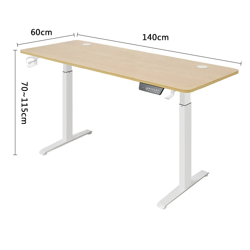Electric Height Adjustable Standing Desk – Ergonomic Sit Stand Home Office Computer Desk
