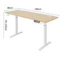 Electric Height Adjustable Standing Desk – Ergonomic Sit Stand Home Office Computer Desk
