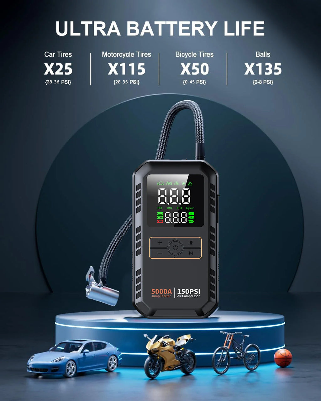 4-in-1 jump starter compatible vehicle types