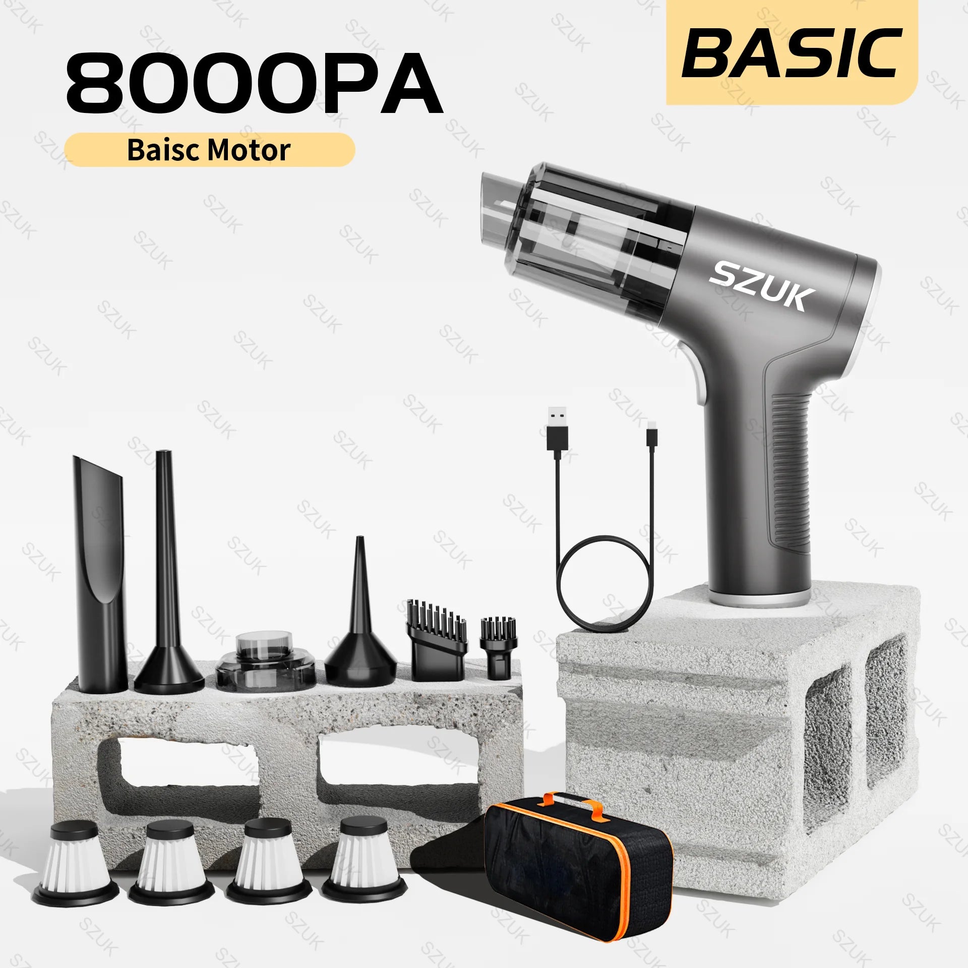 Portable Wireless Car Vacuum Cleaner – Handheld 98000PA