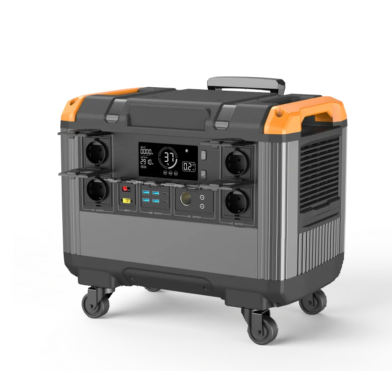 Portable Power Station 3000W LiFePO4 Solar Generator with Fast Charging & Pure Sine Wave Inverter