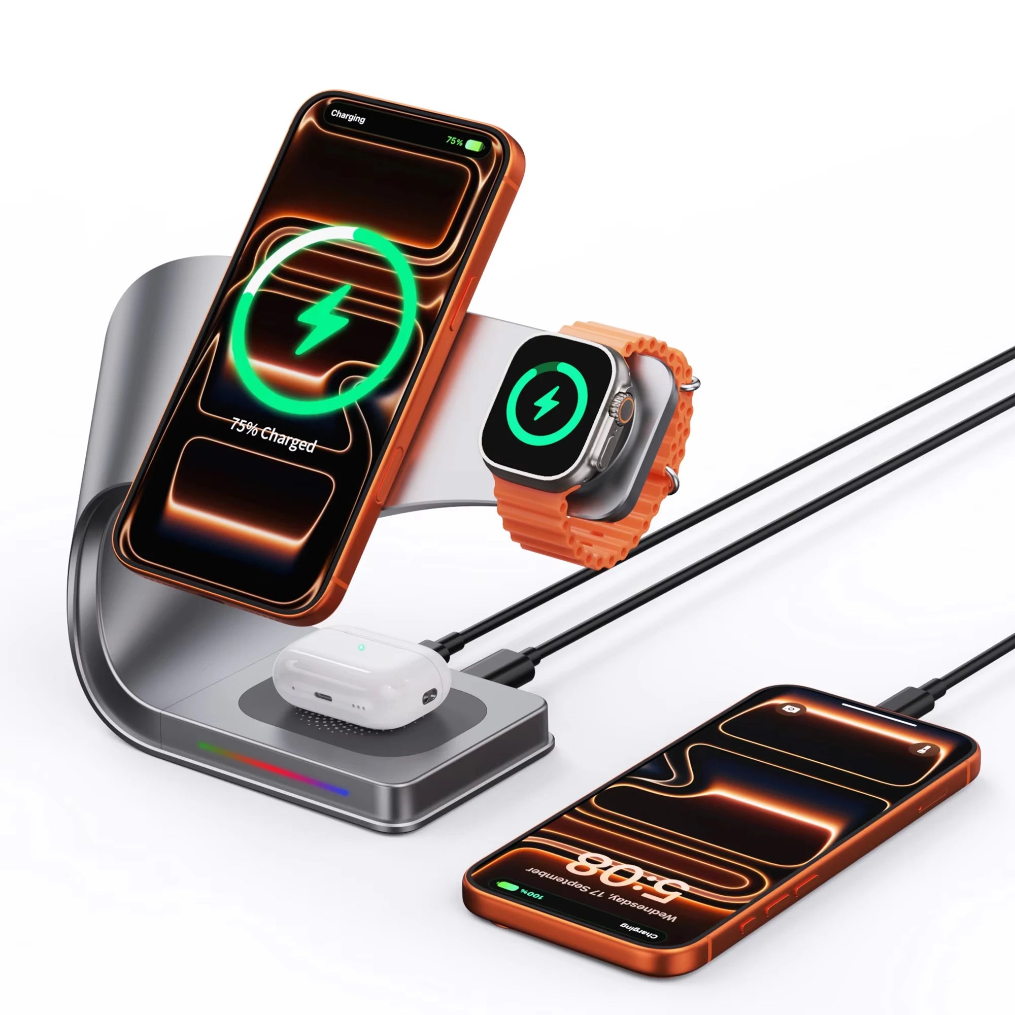4-in-1 Magnetic Wireless Charging Station | Fast Charge for iPhone, Apple Watch & AirPods