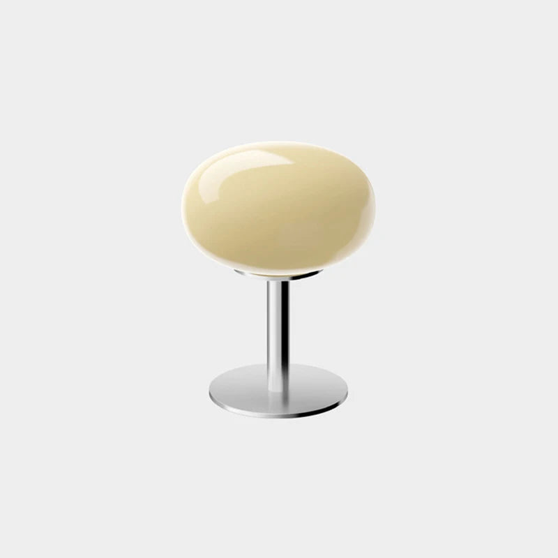 Macaron Glass Table Lamp – Trichromatic Dimming, E27 Bulb, Bedroom & Living Room Decor