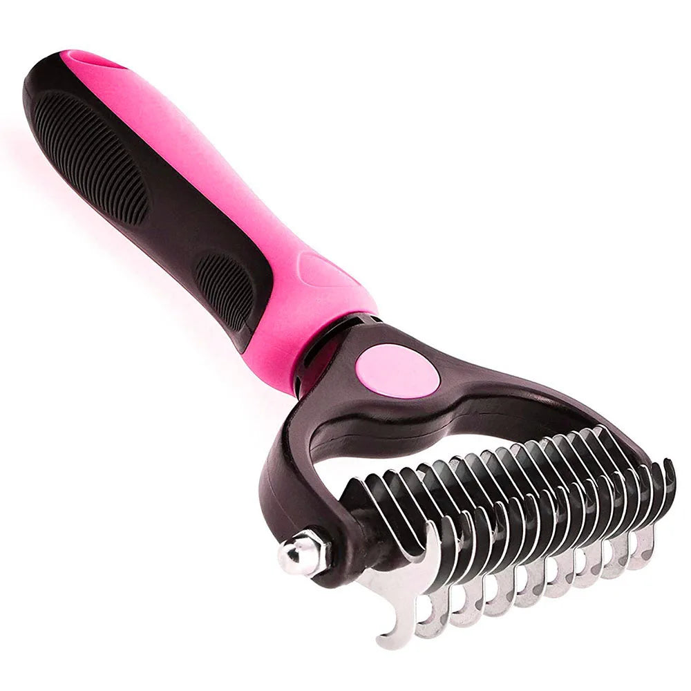 Pet undercoat rake size comparison