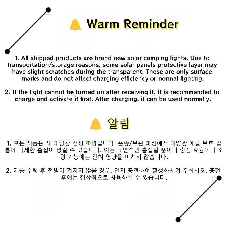 Emergency camping lantern SOS mode
