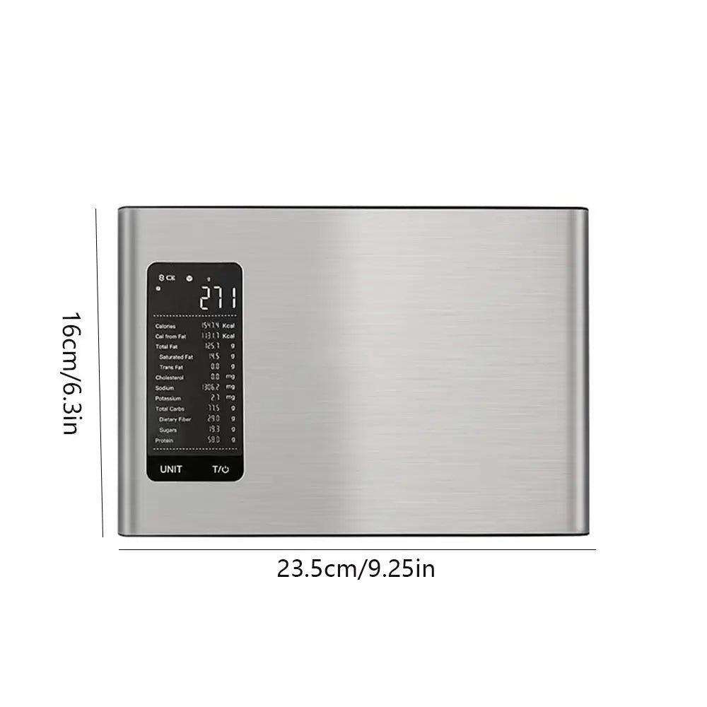 Smart Digital Kitchen Scale – 19 Nutrients Tracker, 10kg