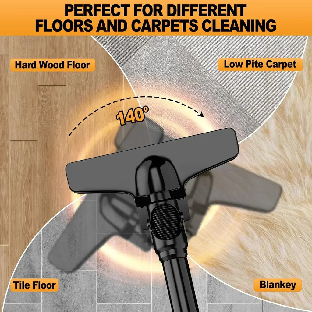 Cordless Handheld Vacuum Cleaner – 100AW Suction, HEPA Filter