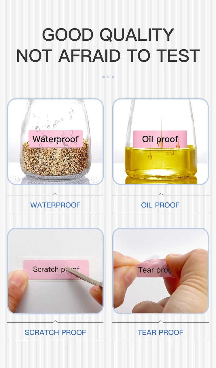 Niimbot Thermal Label Sticker Papers – Waterproof & Anti-Oil