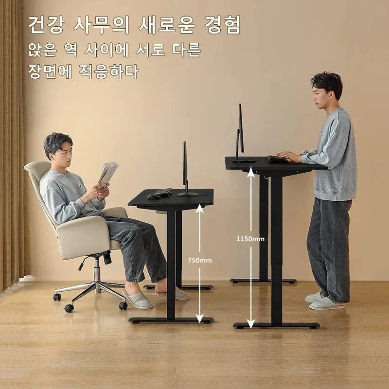 Electric Height Adjustable Standing Desk – Ergonomic Sit Stand Home Office Computer Desk