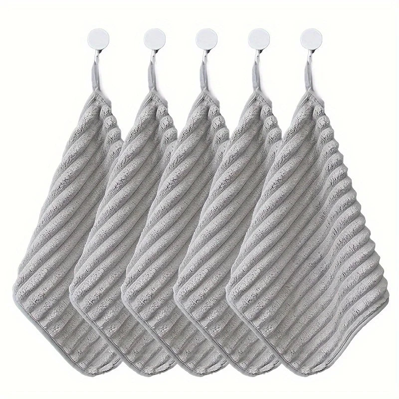 Luxury Soft Hand Towel Set – Quick Dry, 5-Piece