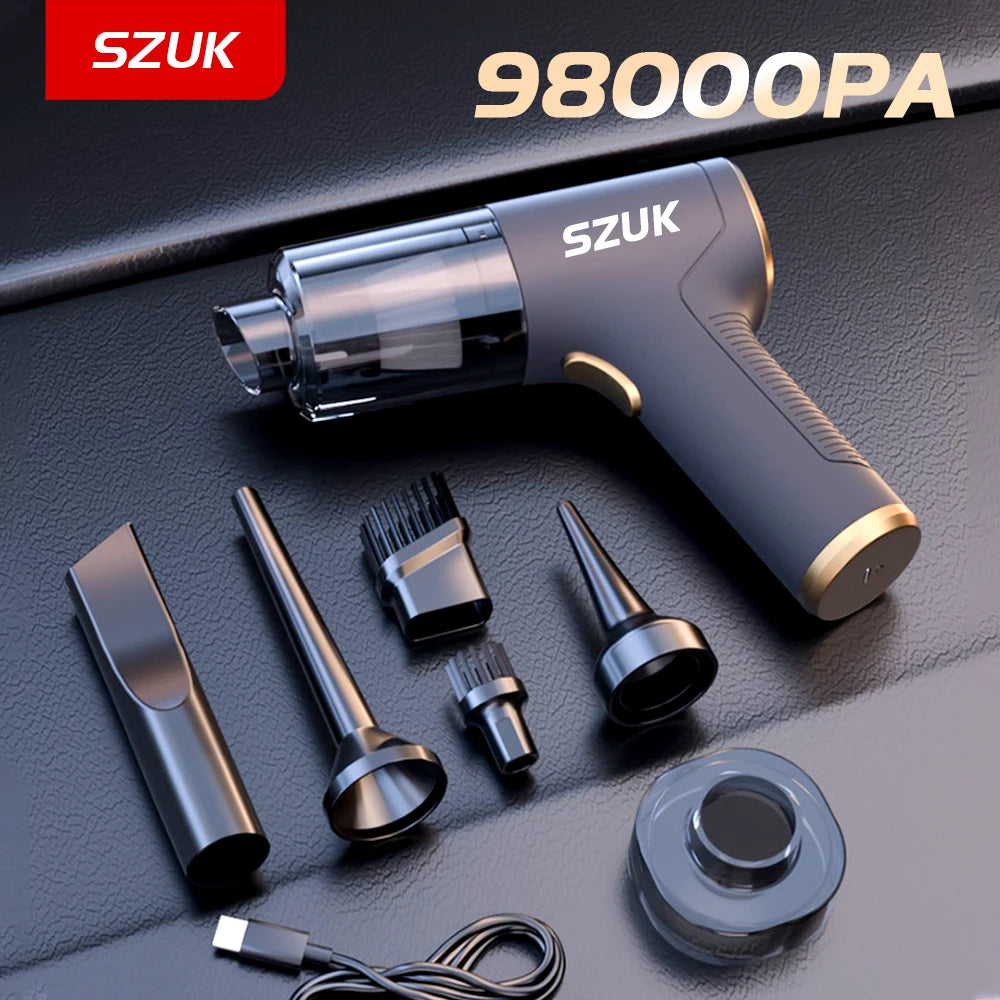 Portable Wireless Car Vacuum Cleaner – Handheld 98000PA