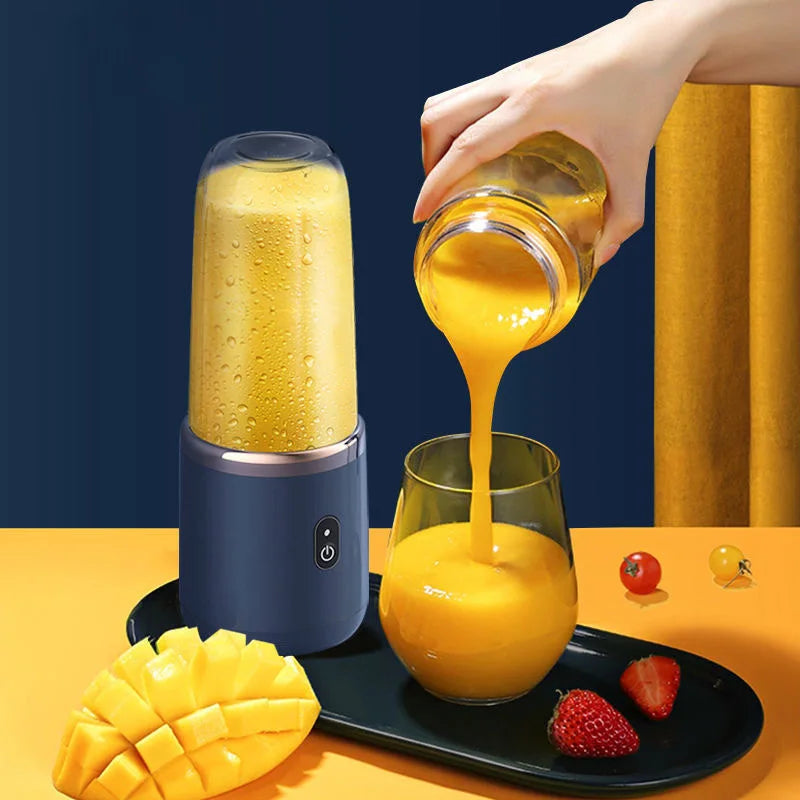Portable Personal Blender – USB Rechargeable 6-Blade Juicer Cup