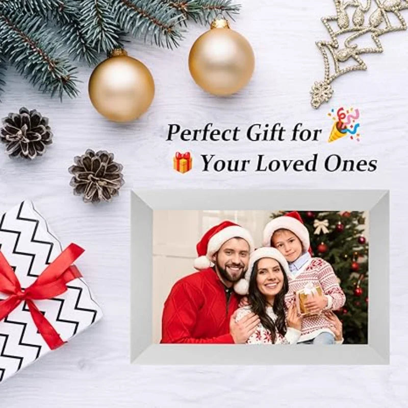 Frameo Digital Photo Frame,10.1 Inch WiFi Smart Digital Picture Frame with HD IPS Touch Screen,Auto-Rotate,Send Pictures from An