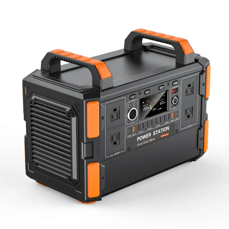 Portable Power Station 3000W LiFePO4 Solar Generator with Fast Charging & Pure Sine Wave Inverter